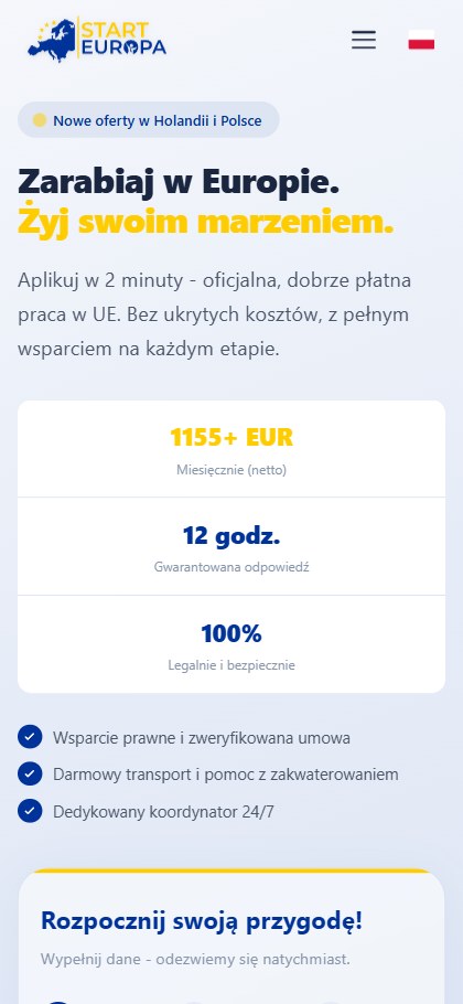 Start Europa mobile